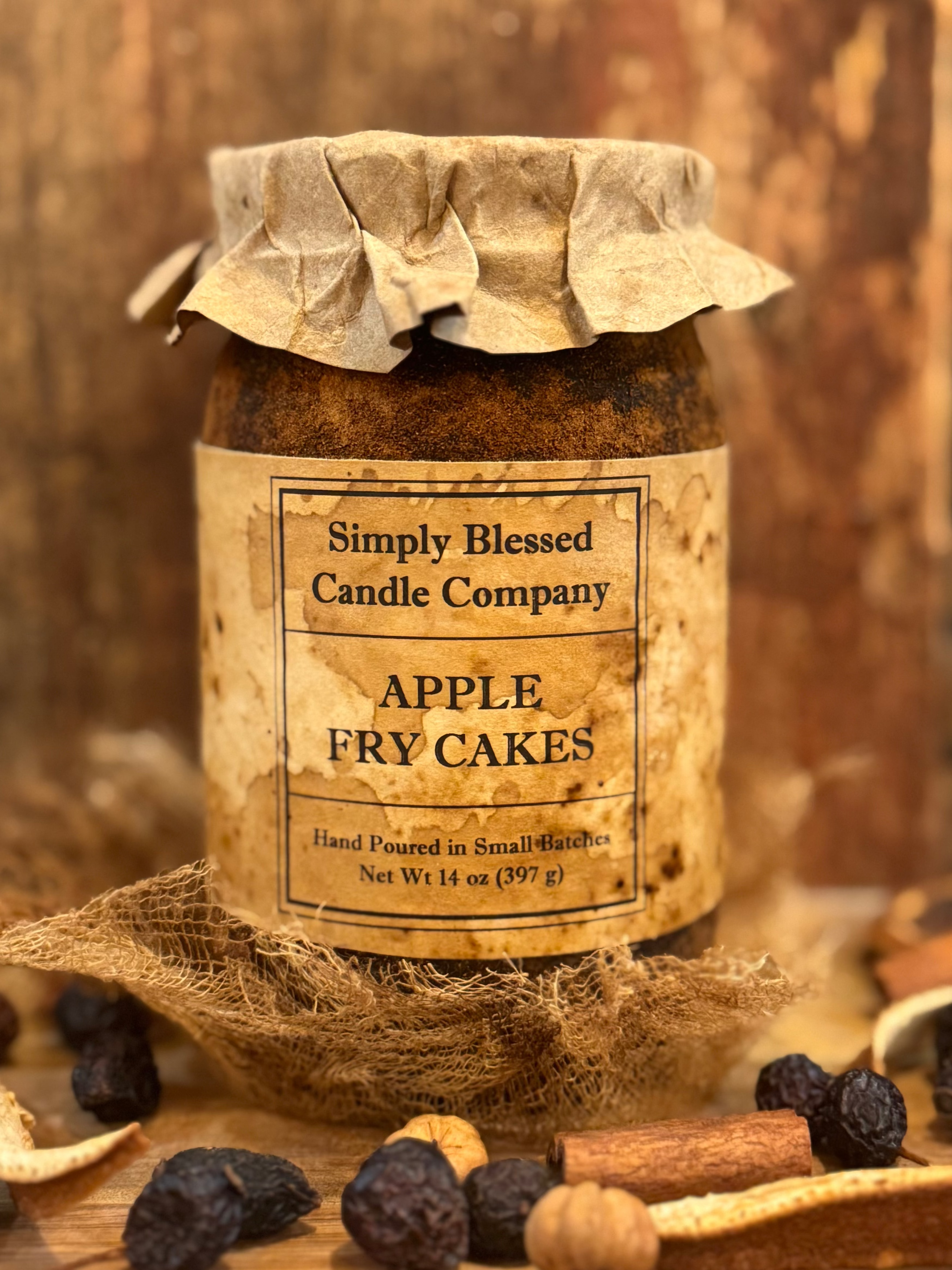 Apple Fry Cakes - Primitive Soy Candle