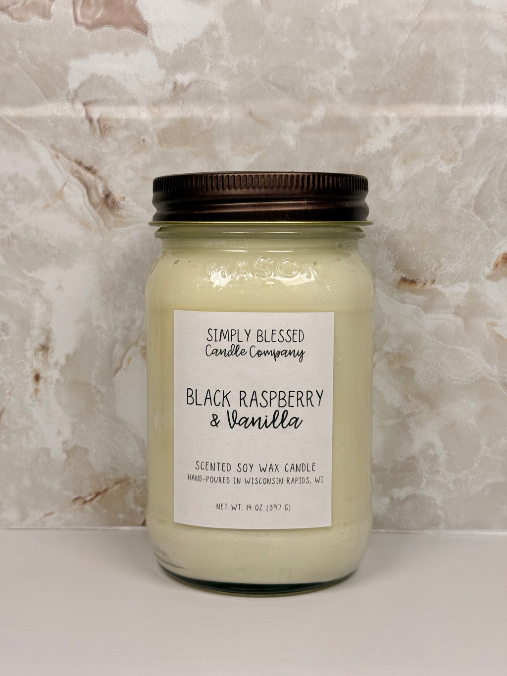 Black Raspberry & Vanilla Soy Candle