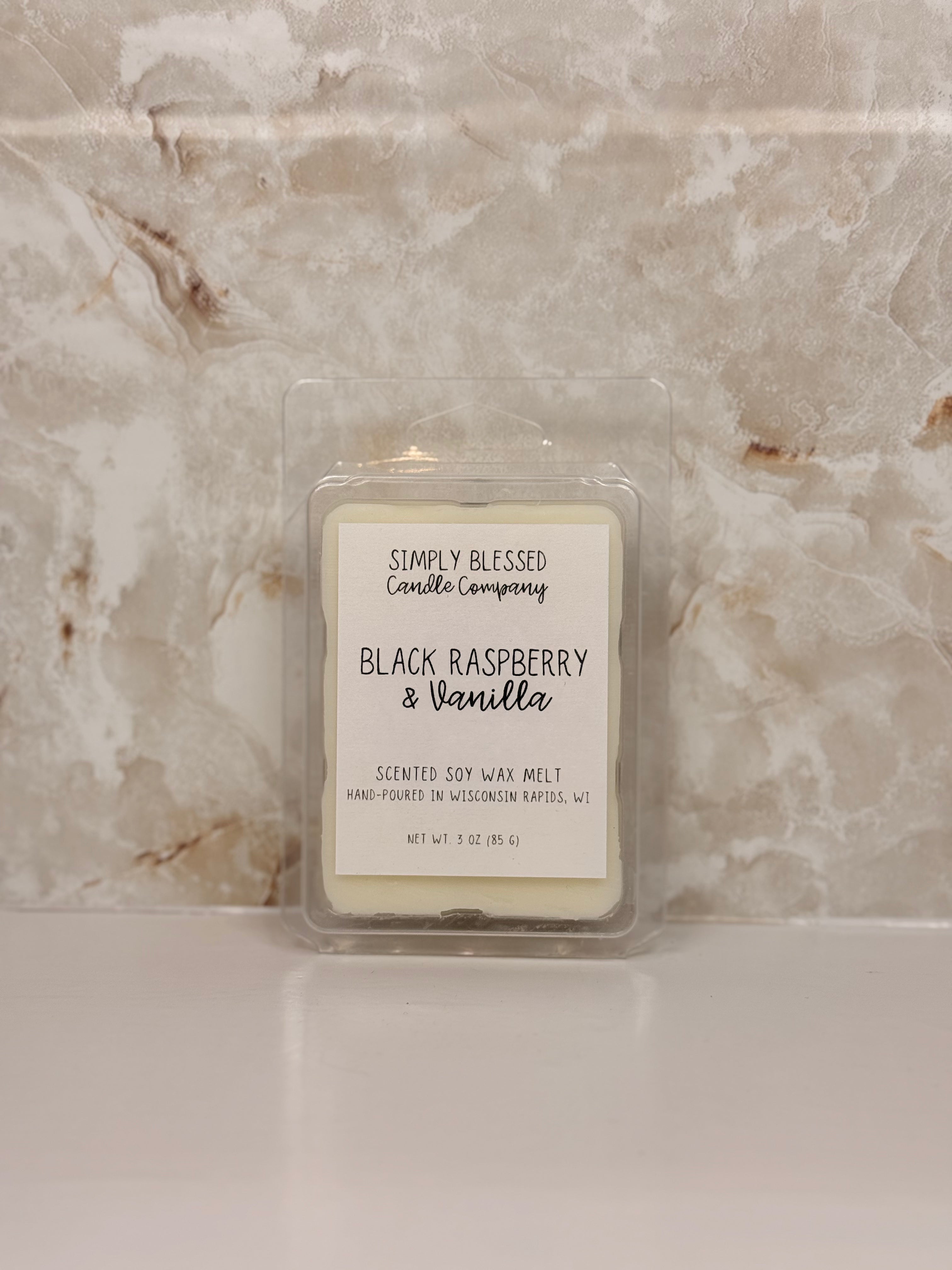 Black Raspberry & Vanilla 3 Oz Wax Melt