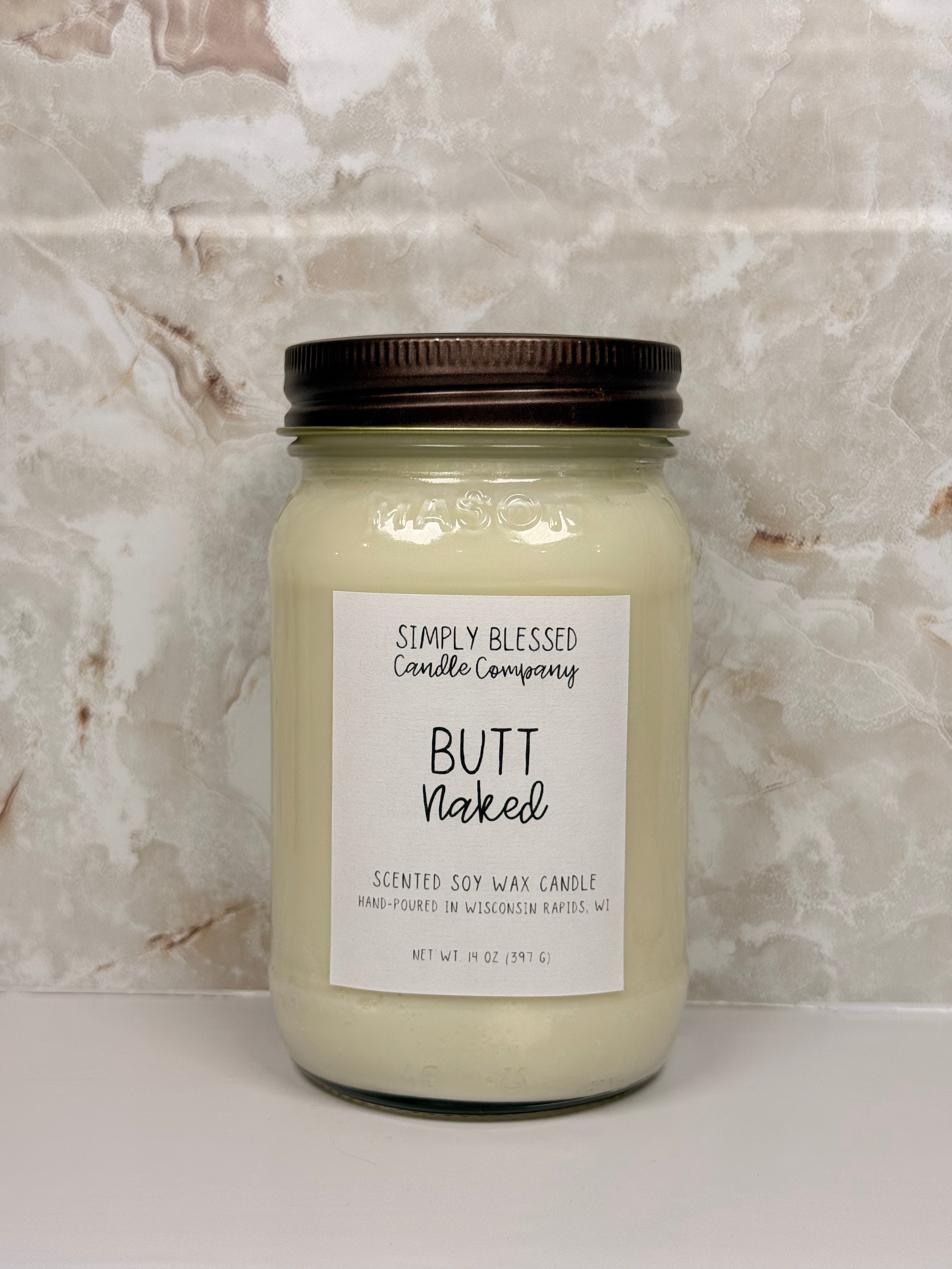 Butt Naked Soy Candle