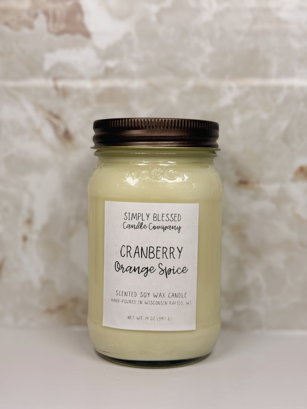 Cranberry Orange Spice Soy Candle