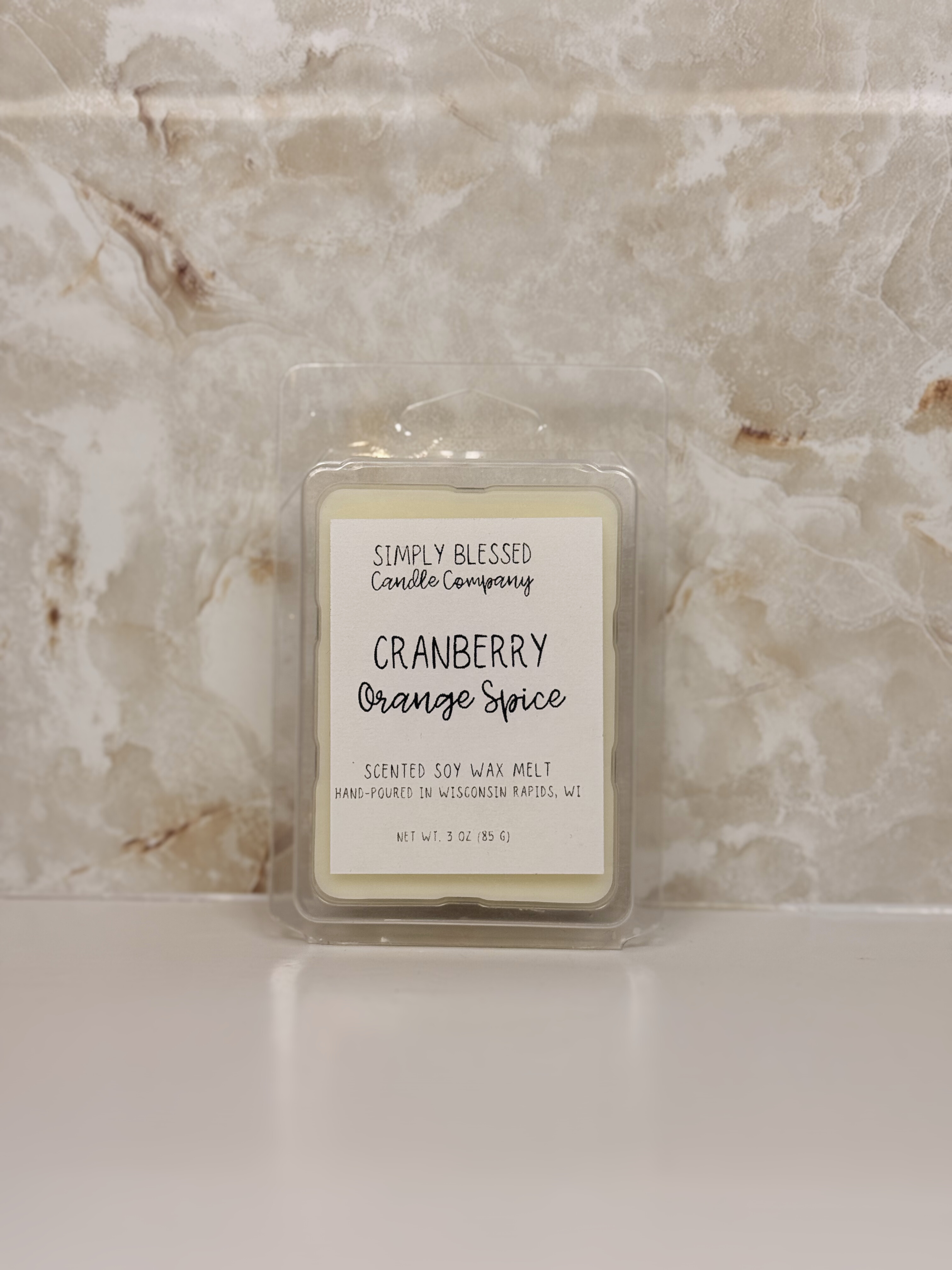 Cranberry Orange Spice 3 Oz Wax Melt