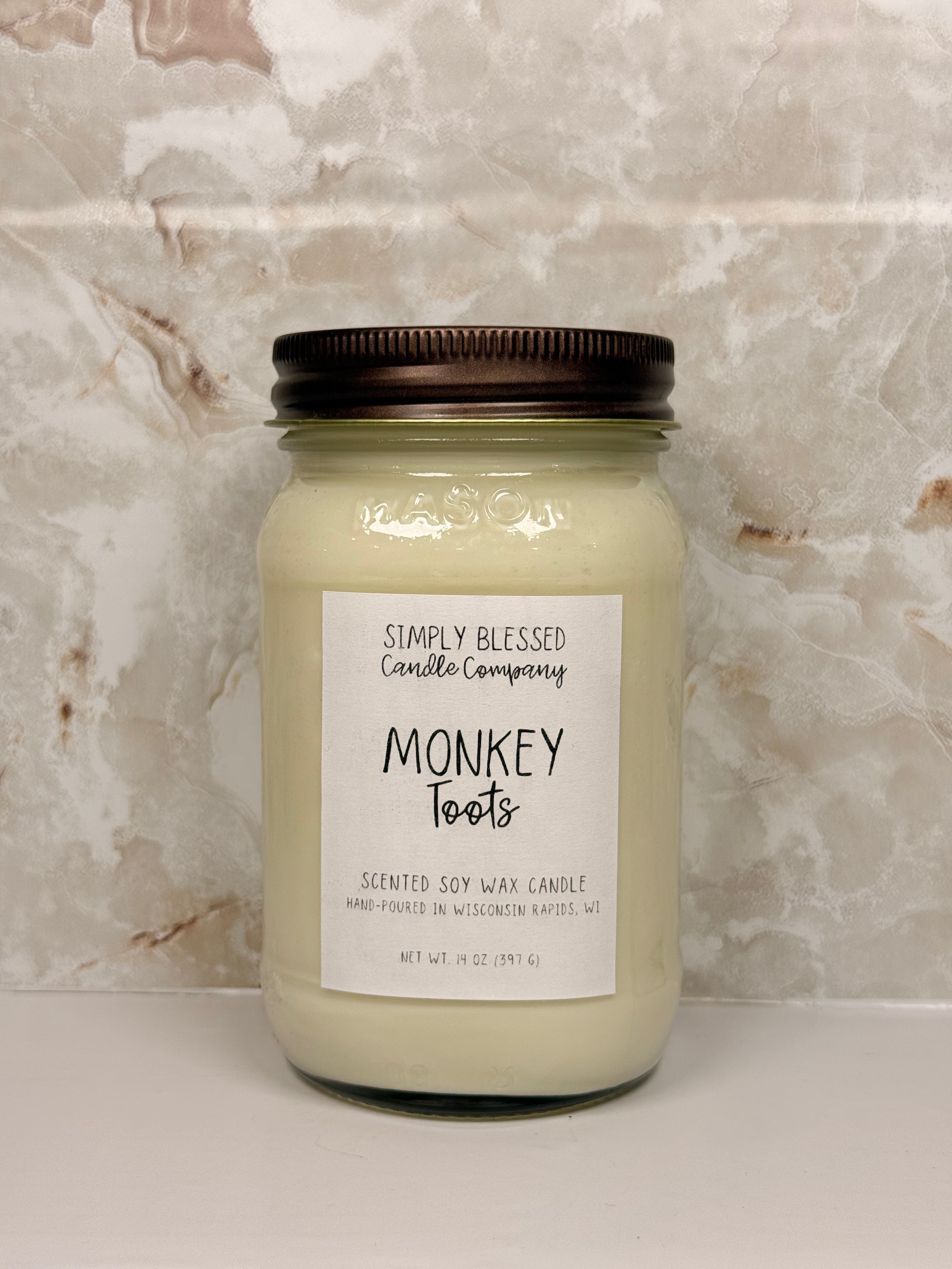 Monkey Toots 16 Oz Soy Candle