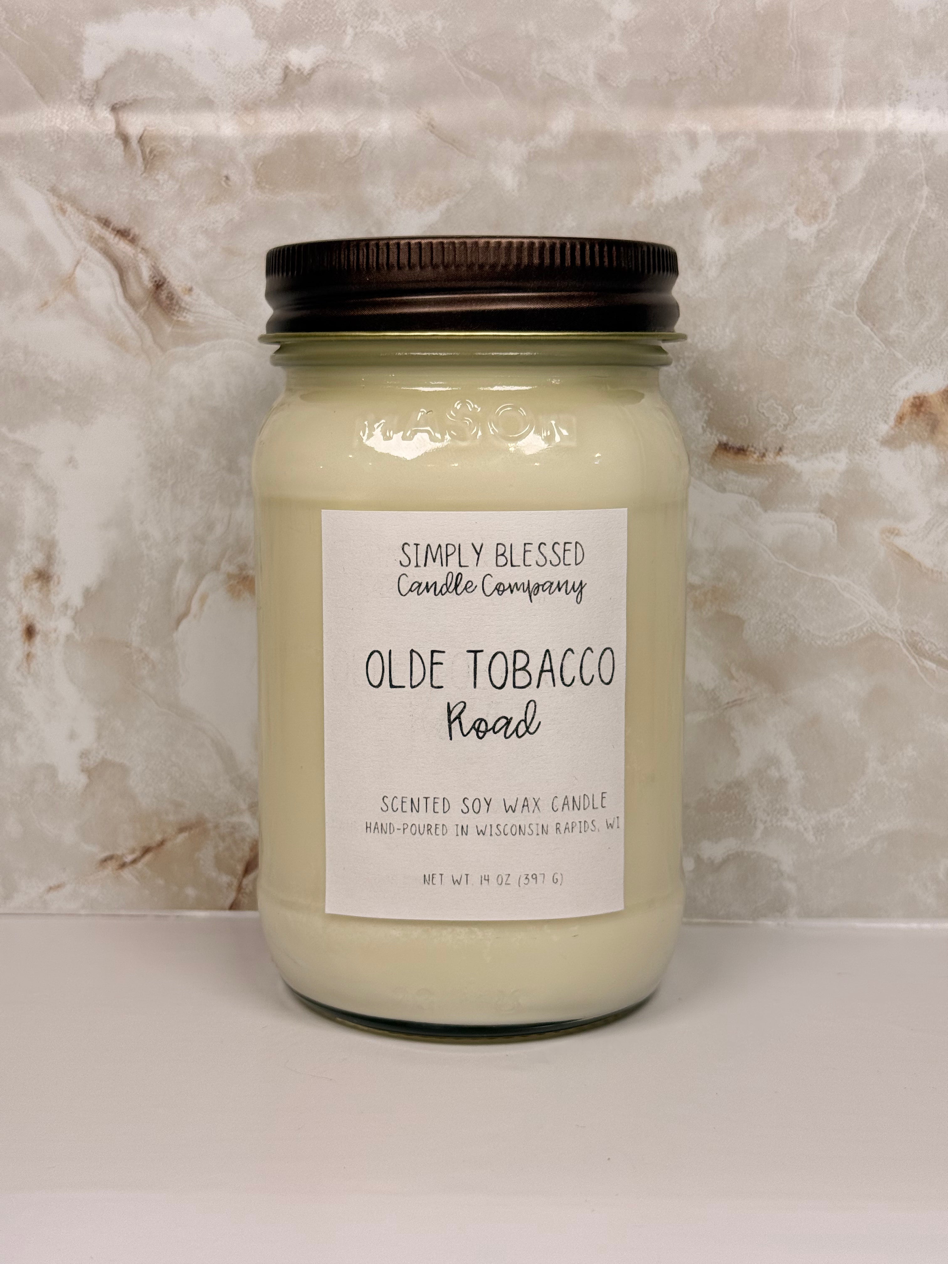 Olde Tobacco Road 16 Oz Soy Candle