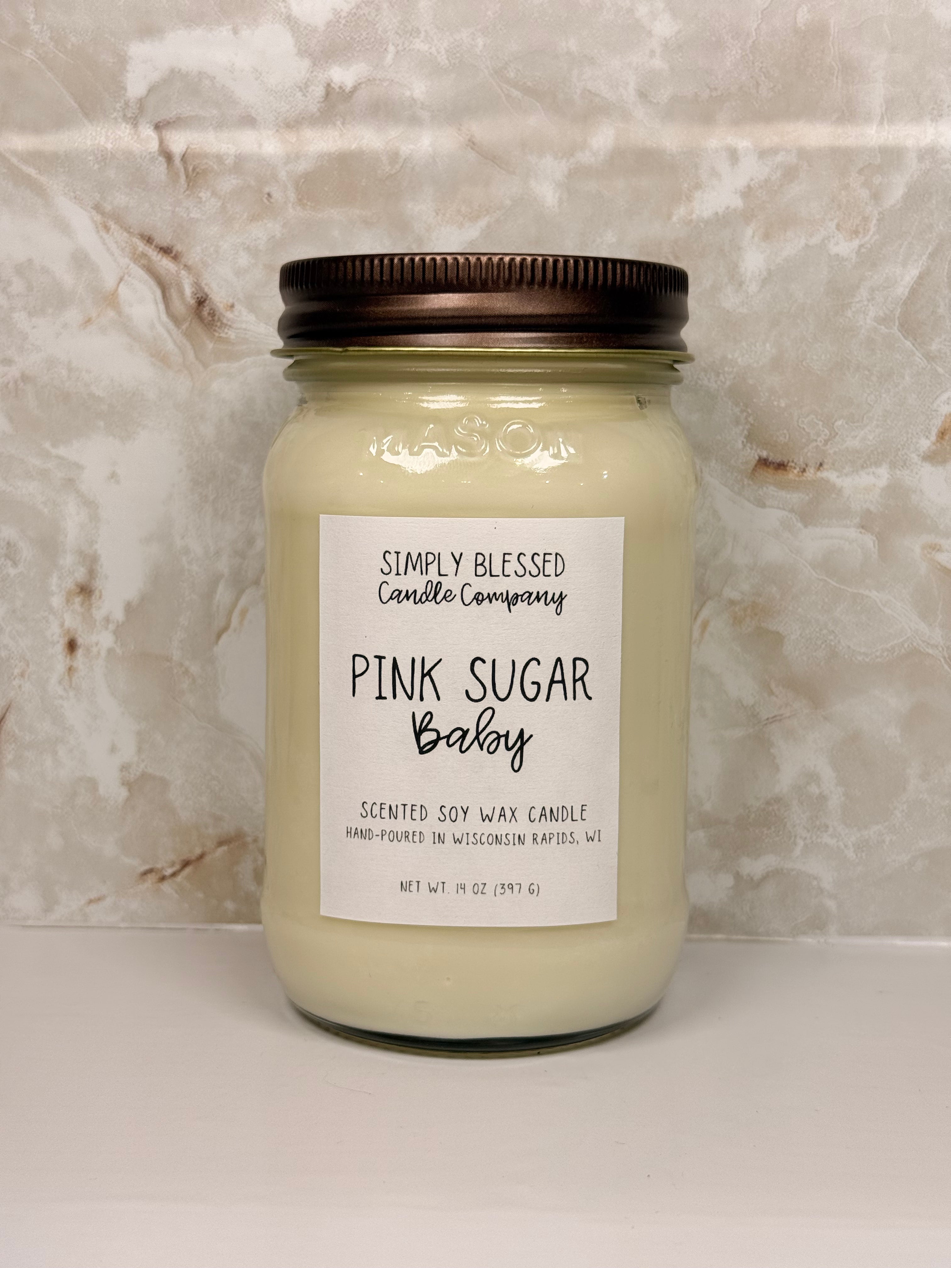 Pink Sugar Baby 16 Oz Soy Candle