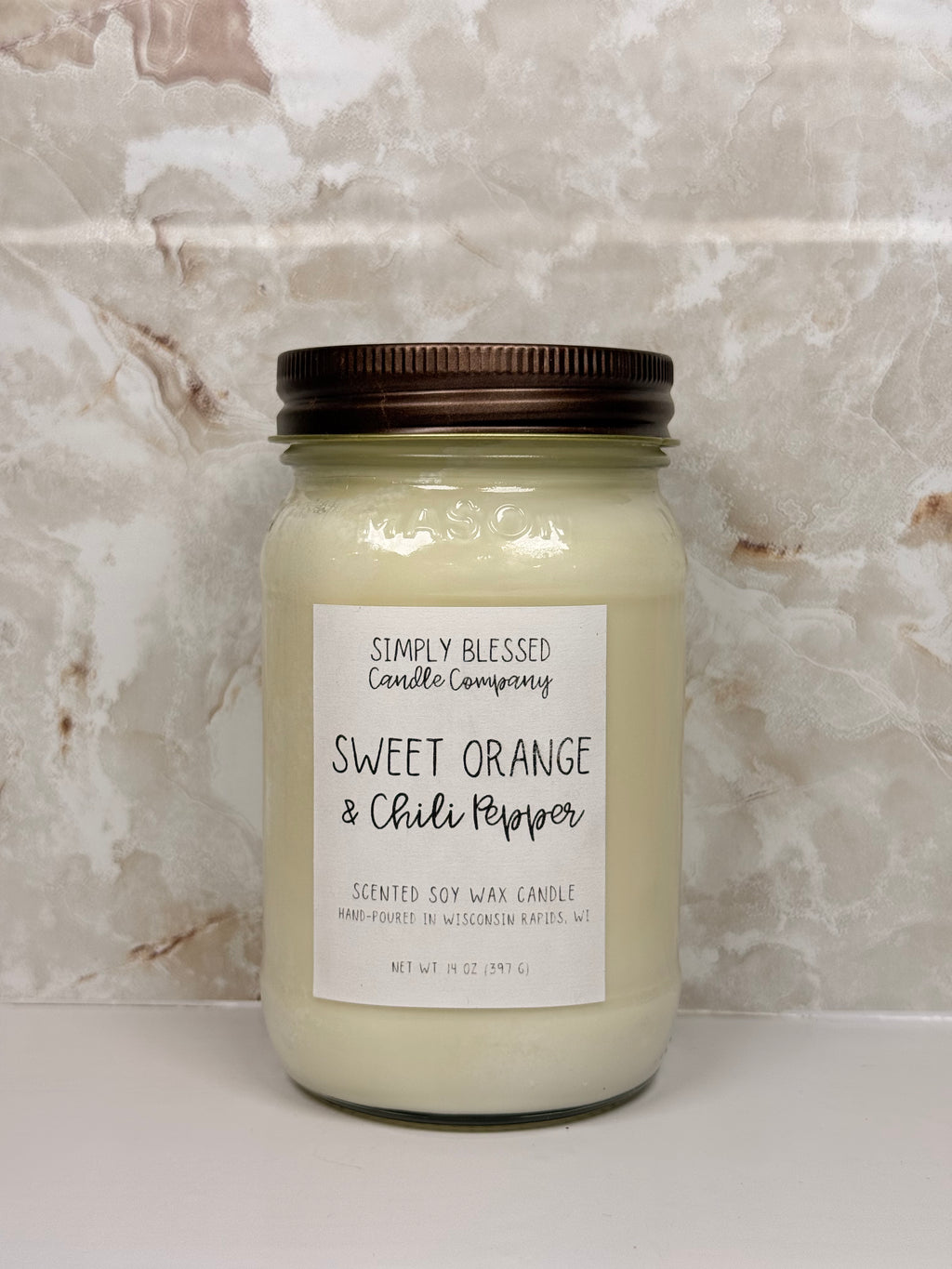 Sweet Orange & Chili Pepper Soy Candle